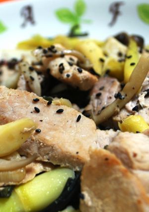 ★食べやすい♪山菜と豚肉の中華炒め★-レシピのメイン写真