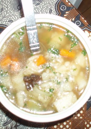 押し麦と野菜のスープ♪ポーランド料理-レシピのメイン写真