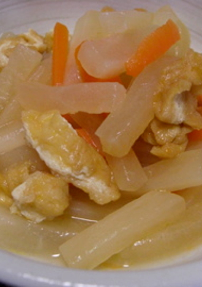 大根と油揚げの炒め煮☆ごま油風味-レシピのメイン写真