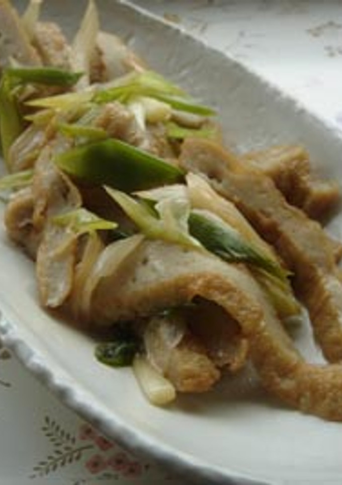 朝ご飯に♡おつまみに♪さつま揚げネギ炒め-レシピのメイン写真
