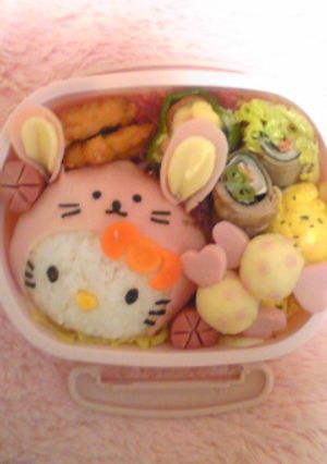 着ぐるみキティちゃん★キャラ弁-レシピのメイン写真