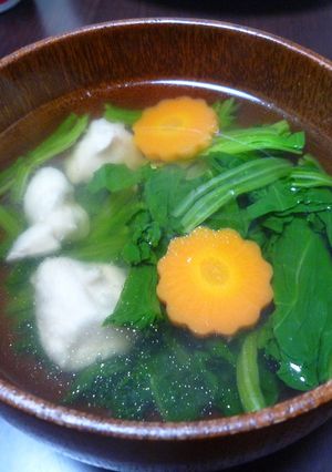 我が家のお吸い物~つるつる鶏肉入り~-レシピのメイン写真