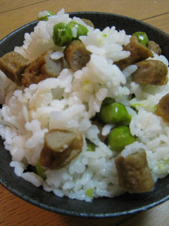 アラスカ豆とじゃこ天の豆ごはん-レシピのメイン写真