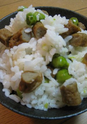 アラスカ豆とじゃこ天の豆ごはん-レシピのメイン写真