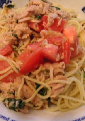 フライパン１つで簡単ツナ＆トマトパスタ-レシピのメイン写真