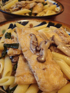 きつねパスタ-レシピのメイン写真