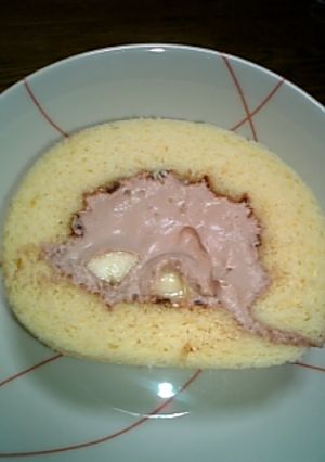 チョコバナナロールケーキ-レシピのメイン写真