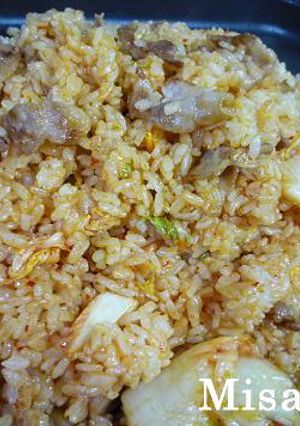 キムチチャーハン焼肉のタレ入り-レシピのメイン写真