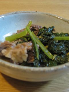 小松菜と牛肉の煮物-レシピのメイン写真