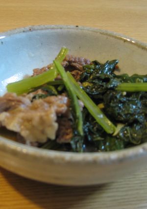 小松菜と牛肉の煮物-レシピのメイン写真