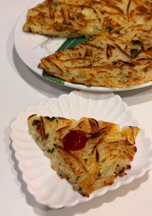 じゃがいもガレット✴︎細切りカリッと焼き-レシピのメイン写真