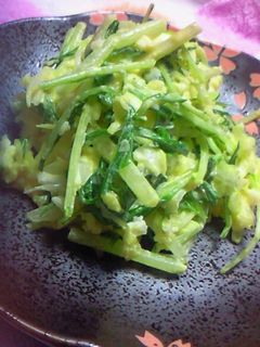 水菜とキャベツと卵のサラダ-レシピのメイン写真