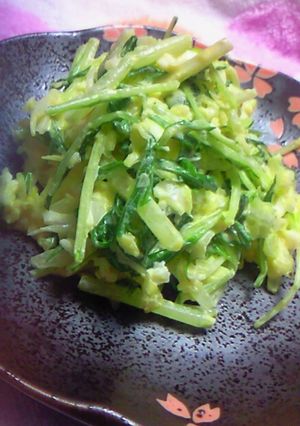 水菜とキャベツと卵のサラダ-レシピのメイン写真