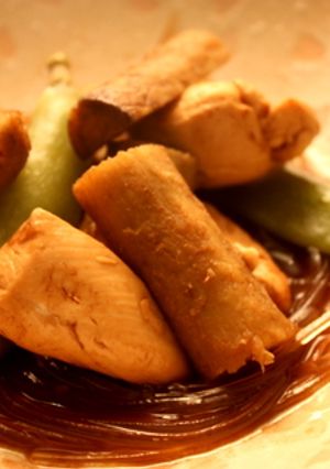 鶏とごぼうのさっぱりこっくり梅酢煮-レシピのメイン写真