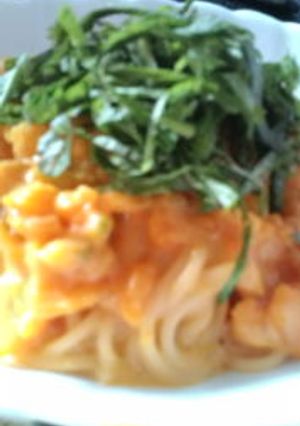 濃厚なかぼちゃのクリームパスタ-レシピのメイン写真