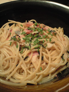 お茶漬けクリームパスタ-レシピのメイン写真