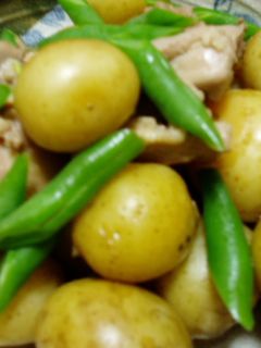 ヘルシー!新じゃがと鶏肉の甘辛煮!-レシピのメイン写真