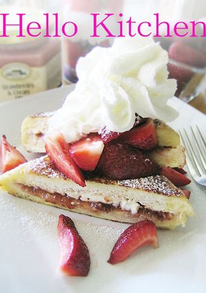 ストロベリーチーズケーキフレンチトースト-レシピのメイン写真