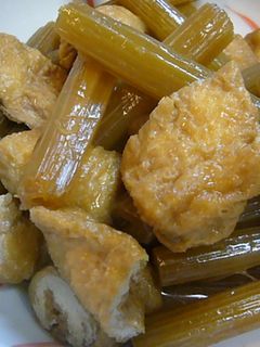ふきと油揚げの煮物-レシピのメイン写真