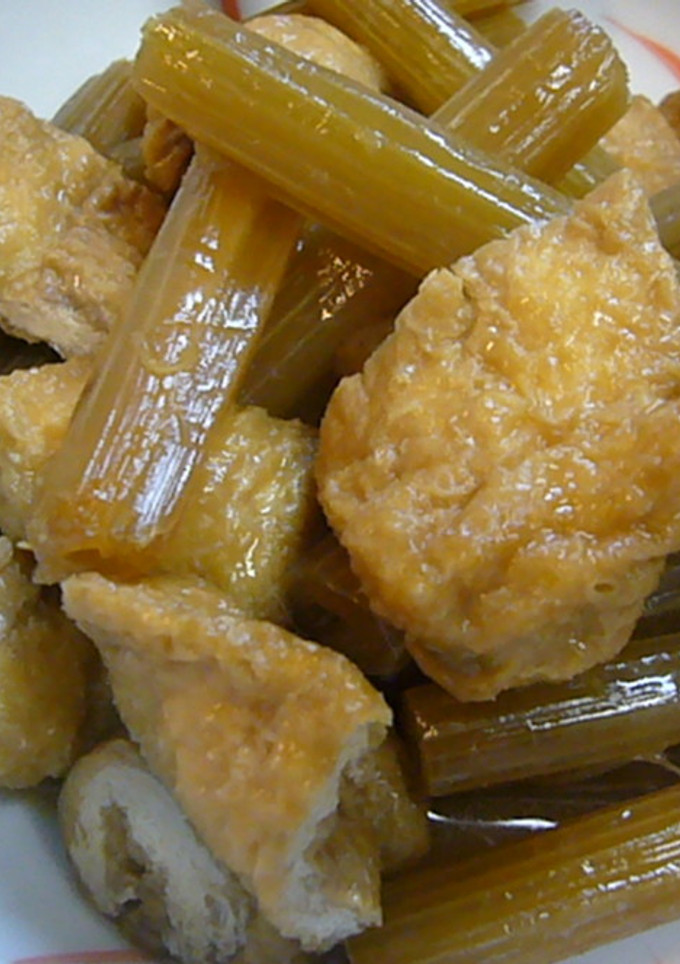 ふきと油揚げの煮物-レシピのメイン写真