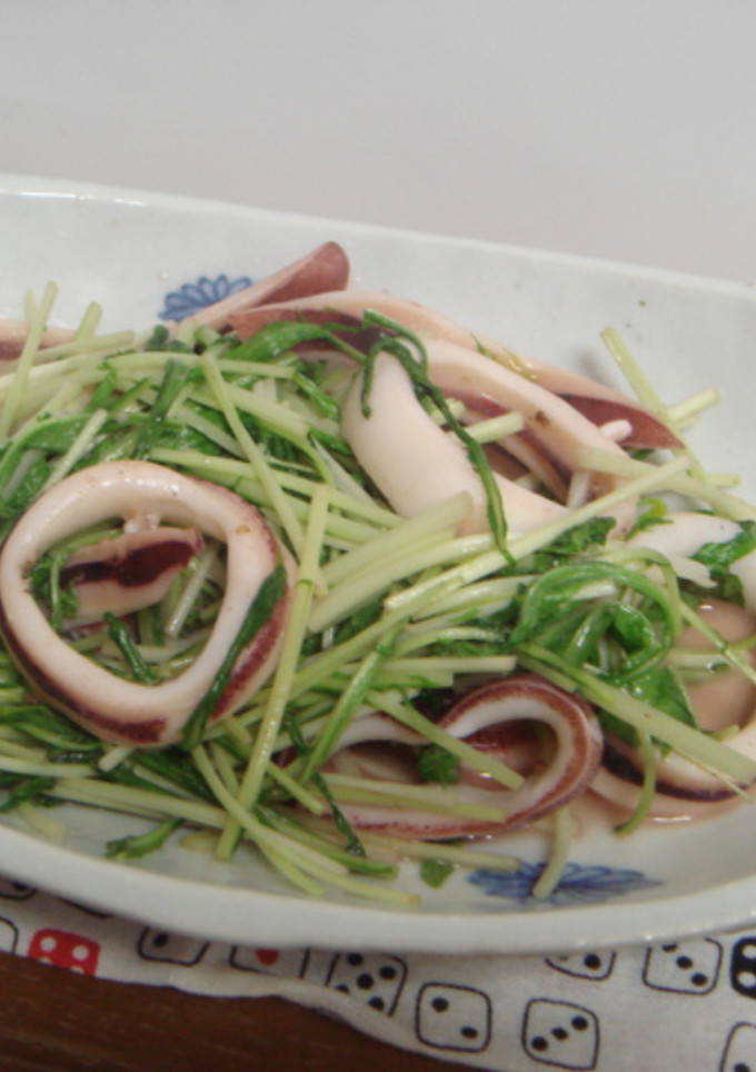 ♪イカと水菜のささっと炒め♪-レシピのメイン写真