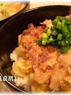 大満足のボリューム☆豚しょうが焼丼-レシピのメイン写真
