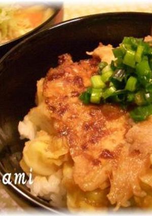 大満足のボリューム☆豚しょうが焼丼-レシピのメイン写真