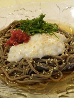 冷やし◇梅しそ◇とろろそば-レシピのメイン写真