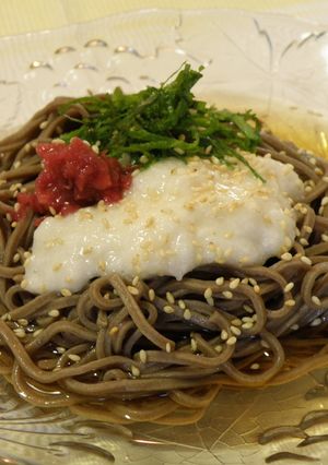 冷やし◇梅しそ◇とろろそば-レシピのメイン写真