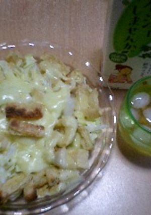 新玉ねぎと油揚げのチーズ焼き-レシピのメイン写真