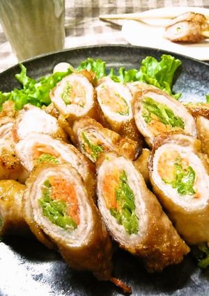 めんつゆで二色肉巻き♪-レシピのメイン写真