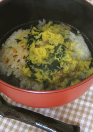 *ホッとするおこげスープ飯で朝ごはん*-レシピのメイン写真