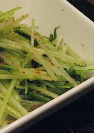 超簡単♪水菜のピリ辛おひたし-レシピのメイン写真