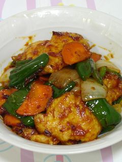 鶏むね肉と野菜のケチャップ炒め-レシピのメイン写真