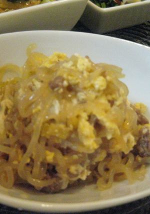 ヘルシー親子丼風白滝♪-レシピのメイン写真