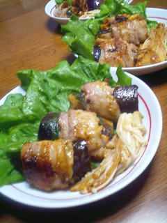 創作料理☆太っちょナスの豚肉巻き-レシピのメイン写真