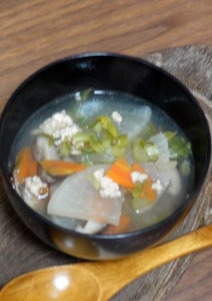 大根とそぼろのスープ-レシピのメイン写真