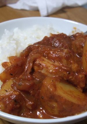 ニンニクのススメ。新じゃがトマト煮☆-レシピのメイン写真