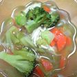 野菜たっぷり♪ チキンスープ