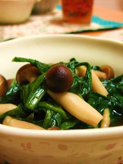 ほうれん草としめじの煮物-レシピのメイン写真