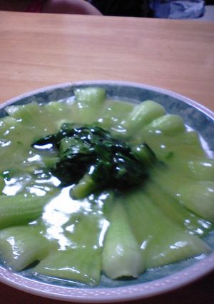 中華街で食べた野菜炒め～チンゲンサイ～-レシピのメイン写真