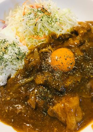 ごろっと豚肉＆玉ネギのおから玉子カレー-レシピのメイン写真