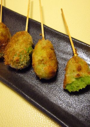 創作串あげ 春のグリンピース-レシピのメイン写真
