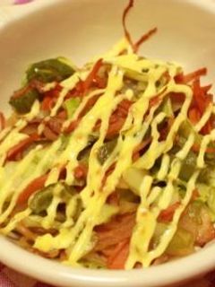 野菜炒めのマヨ焼き♡-レシピのメイン写真