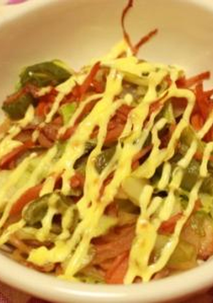 野菜炒めのマヨ焼き♡-レシピのメイン写真