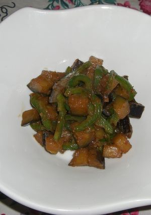 茄子とピーマンの味噌炒め-レシピのメイン写真