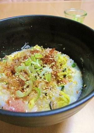 濃厚クリームチーズとたらこの洋風スープ飯-レシピのメイン写真