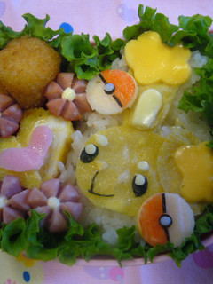 キャラ弁 ミミロル&モンスターボール-レシピのメイン写真