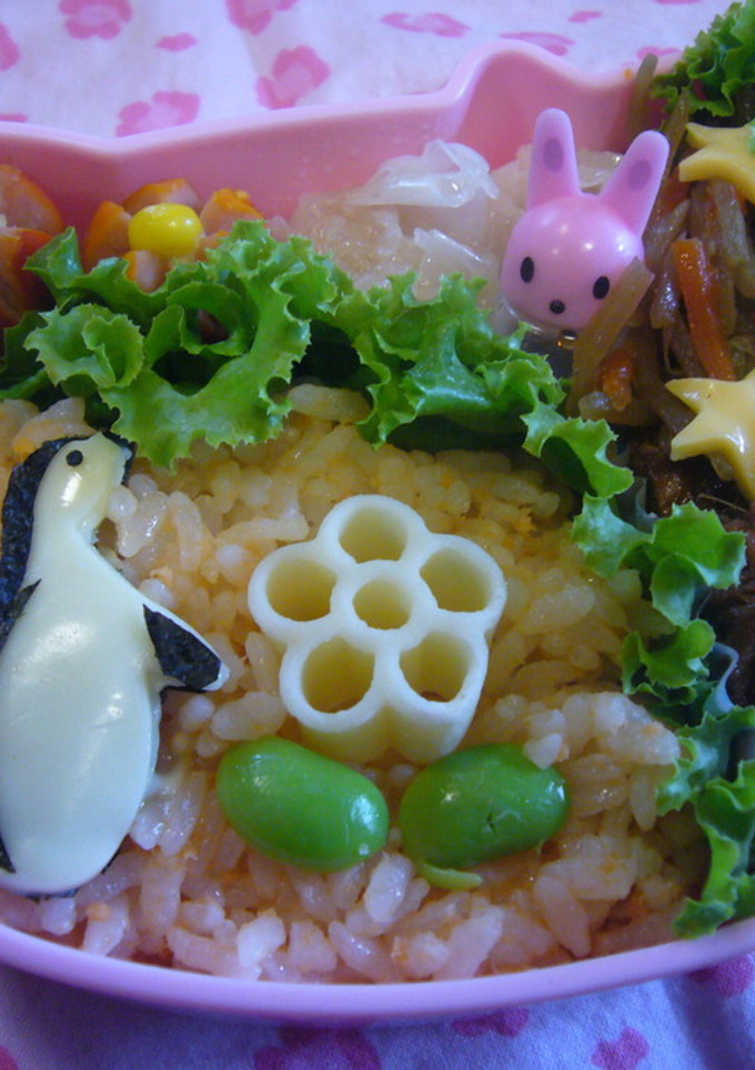 ｷｬﾗ弁　　簡単型抜きｷｬﾗｼｰﾄ-レシピのメイン写真