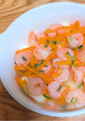 たっぷりむきえびと絹ごし豆富のあんかけ-レシピのメイン写真